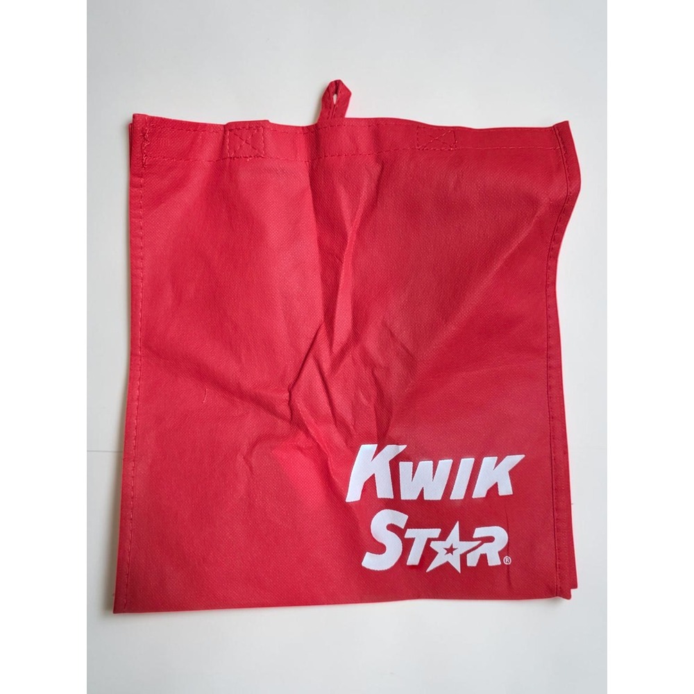 Kwik Star Red Reusable Grocery Bag Red Tote